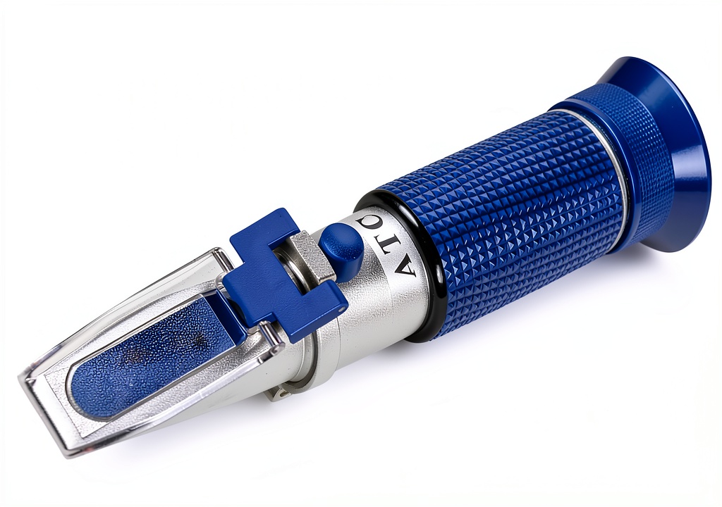 Installing NEEBETEK Brix Refractometer 0-90% Range ATC Durable on a wooden desk