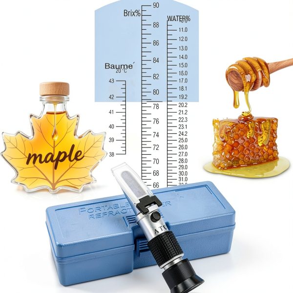 HunterBee Refractometer Brix Honey Maple Syrup Professional-0