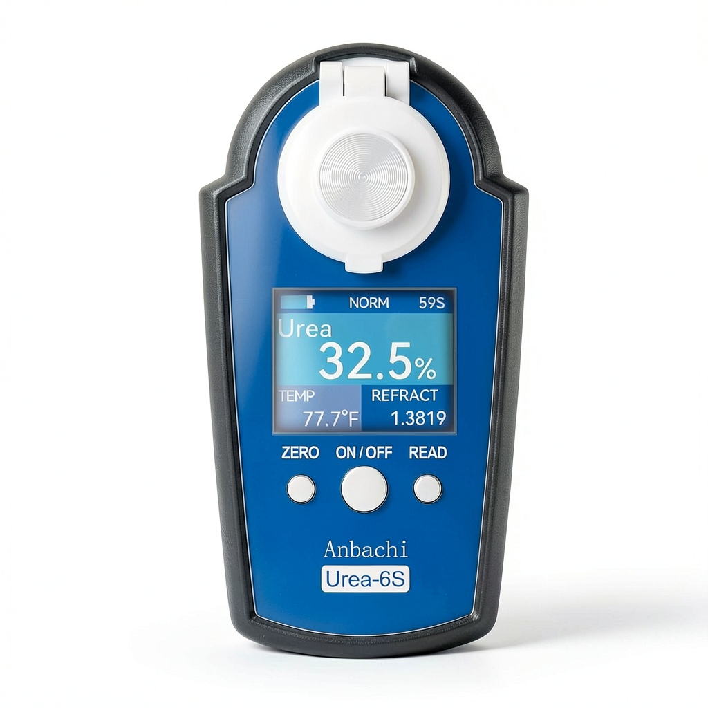 Anbachi Digital DEF Urea Tester displaying readings on LCD screen
