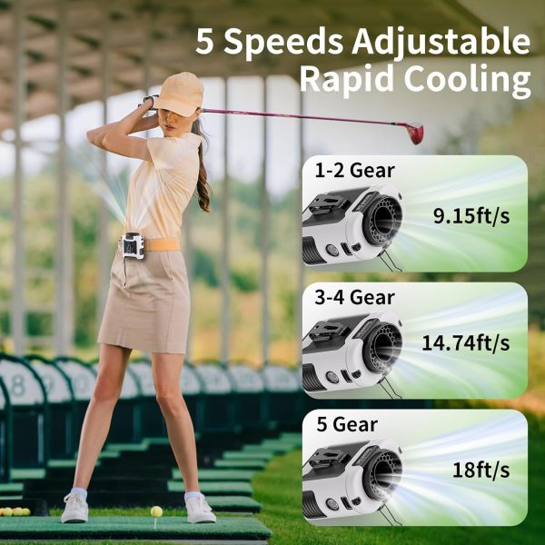 Socool Portable Waist Fan Rechargeable 10000mAh Outdoor-1