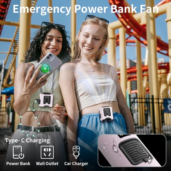 Portable Cooling Fan Wearable 5 in 1 Design Rechargeable-5
