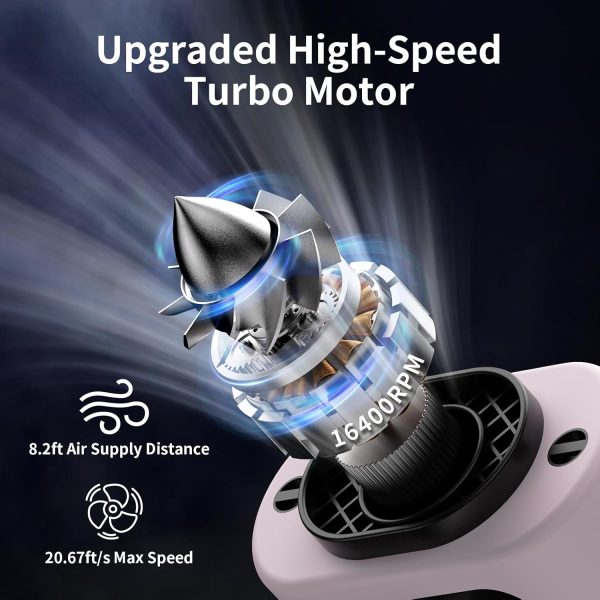 Portable Cooling Fan Wearable 5 in 1 Design Rechargeable-1