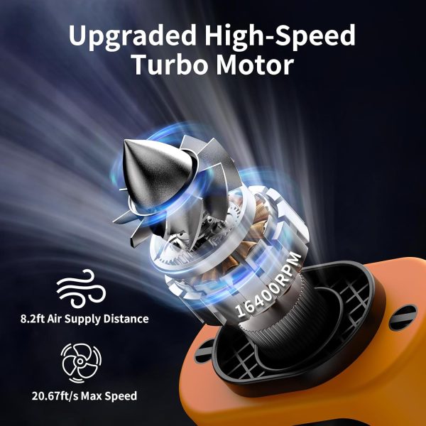 Portable Cooling Fan Rechargeable Wearable 5 Speeds LED-1