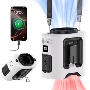 Socool Portable Waist Fan Rechargeable 5 in 1 Wearable-0