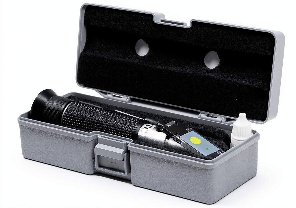 SR Aquaristik Refractometer in a lab setting