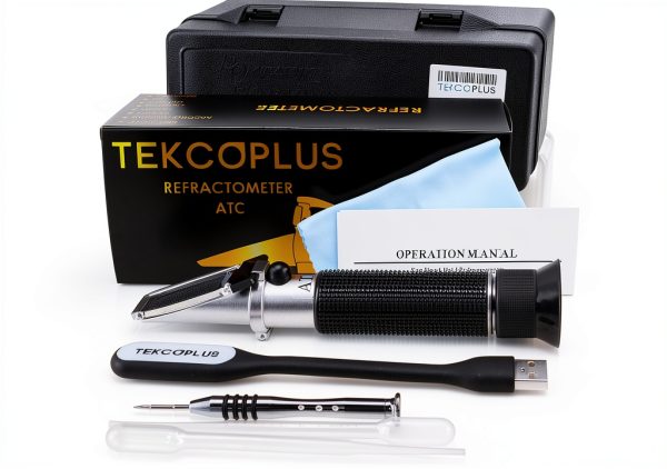 TEKCOPLUS Brix Refractometer Digital ATC Sugar Analysis Tool-6