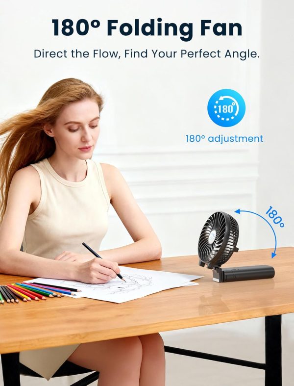 HandFan Portable Rechargeable Handheld Fan 5200mAh Battery-6