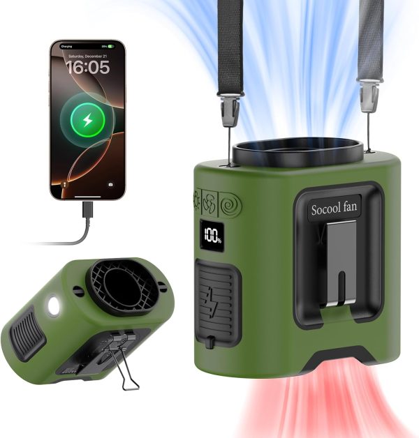 Socool Fan Wearable Cooling Fan 5 in 1 Portable Clip Fan-0