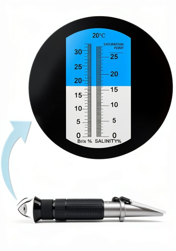 Gain Express Refractometer 0-28% Salinity ATC Lab Tool-6