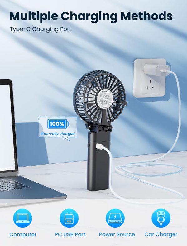 HandFan Portable Rechargeable Handheld Fan 5200mAh Battery-8