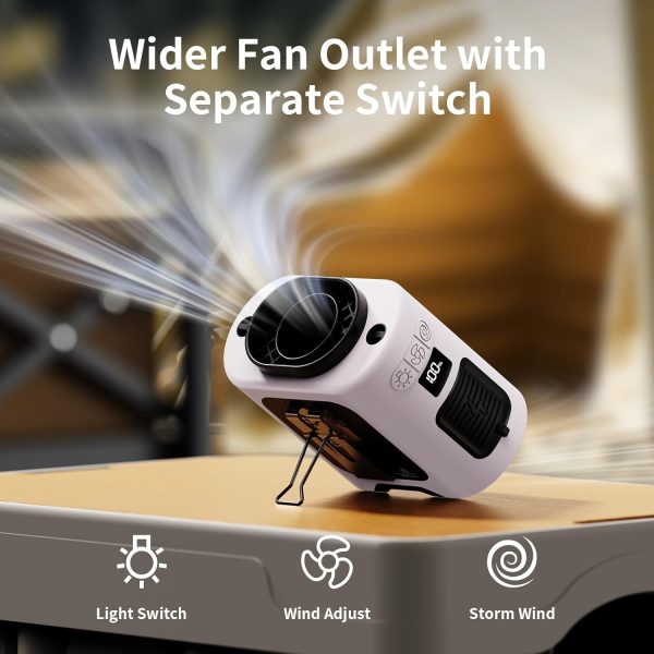 Portable Cooling Fan Wearable 5 in 1 Design Rechargeable-6