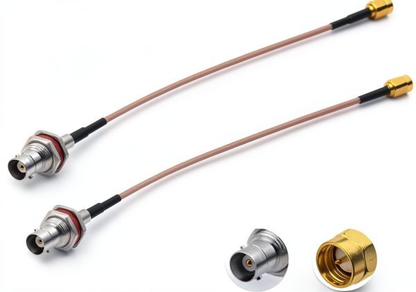 SMA to BNC Cable Superbat Coaxial Connector 6inch-2