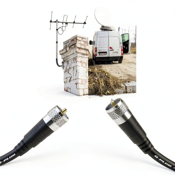 G-PLUG RG8X Coaxial Cable 30FT Black Male-to-Male-5