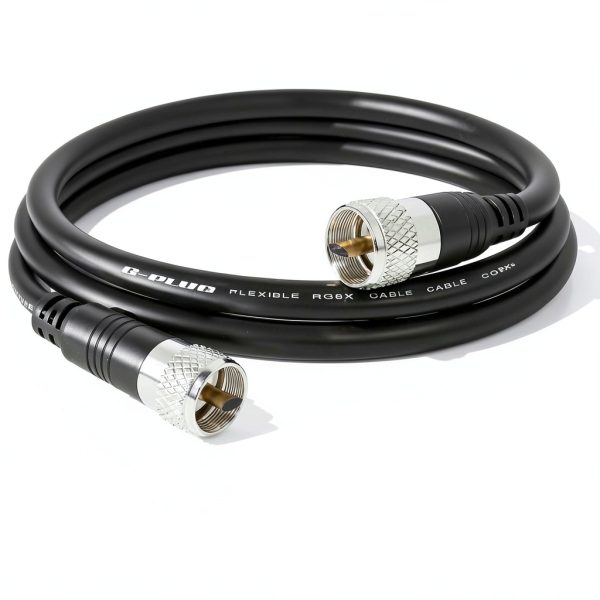 G-PLUG RG8X Coaxial Cable 30FT Black Male-to-Male-1