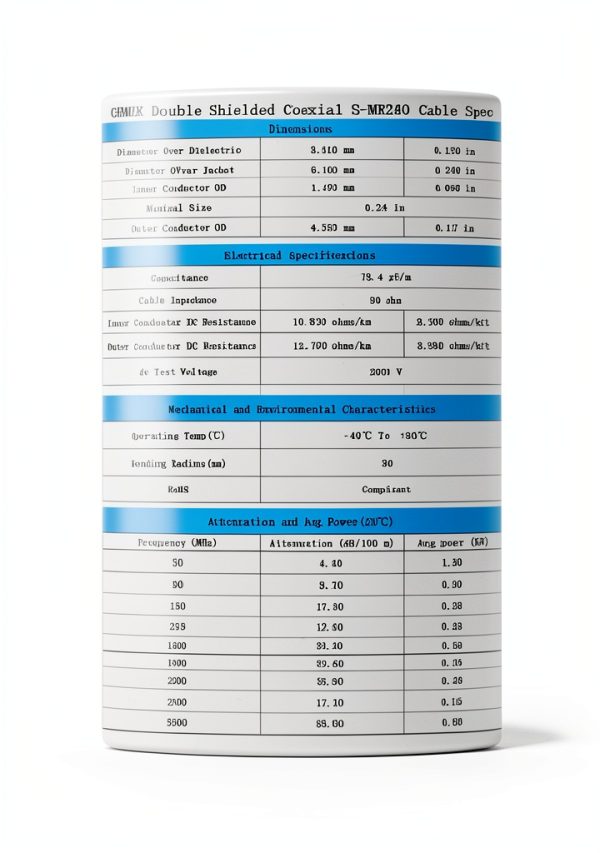 SMA Male to SMA Female Cable GEMEK Low Loss Coax-5