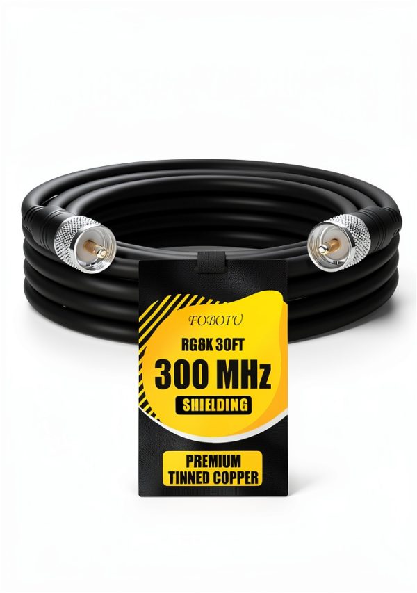 RG8X Coaxial Cable Foboiu Waterproof 30FT CB Radio-0