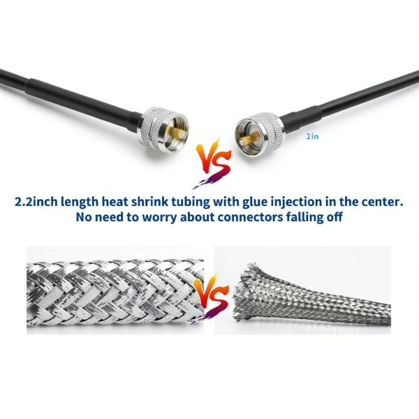Superbat RF Connector RG8X Coaxial Cable 6ft-4