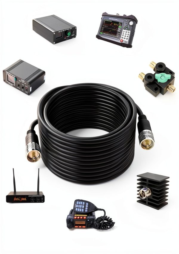 RG8X Coaxial Cable Foboiu Waterproof 30FT CB Radio-5