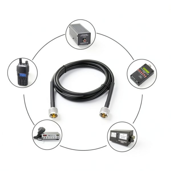 Superbat RF Connector RG8X Coaxial Cable 6ft-5
