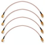 exgoofit SMA Male to Female Coax Cable Gold Plated 4 Pack-0