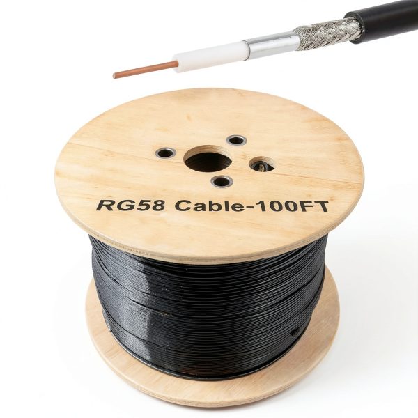Coaxial Cables RG58 by MOOKEERF Waterproof 50 Ohm-0