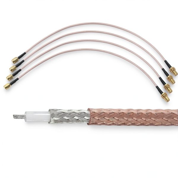 exgoofit SMA Male to Female Coax Cable Gold Plated 4 Pack-2