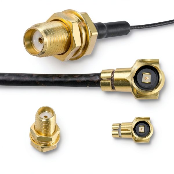 TUOLNK Coaxial Cable 6inch Black Male-to-Female-2