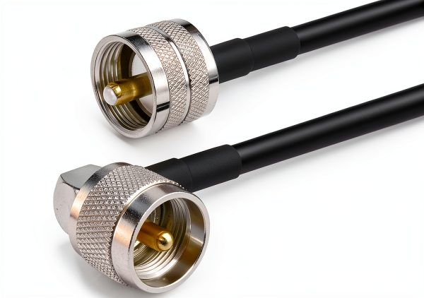 Superbat UHF PL-259 Male to Male Coax Cable 2ft Low Loss Waterproof-5
