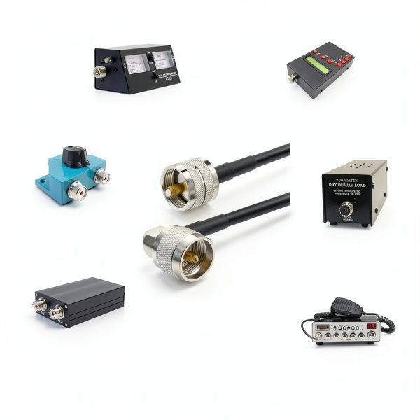 Superbat UHF PL-259 Male to Male Coax Cable 2ft Low Loss Waterproof-2