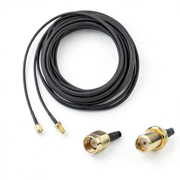 Doimi SMA Coaxial Cable Extension 33ft Braided Lightweight Black-2
