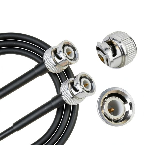 Ullnosoo BNC Coaxial Cable 2ft Male to Male Low Loss Weatherproof-1