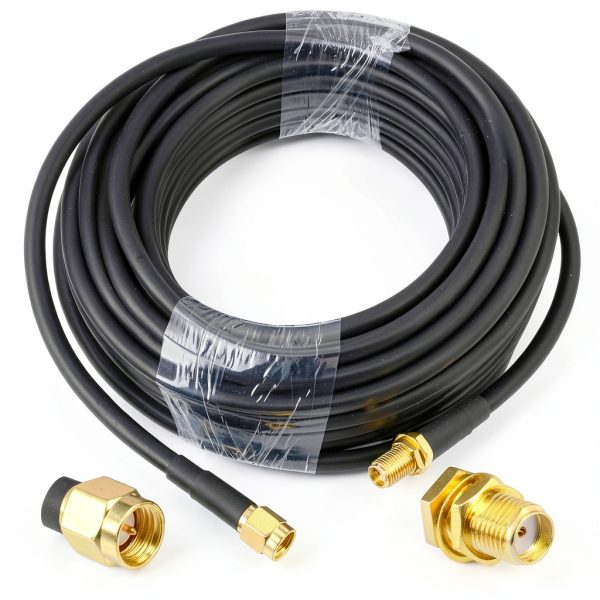 YOTENKO SMA Male to Female Coaxial Cable 32.8FT Shielded Low Loss-0
