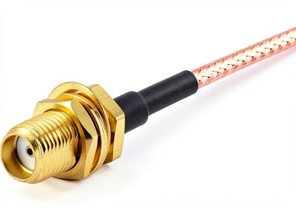 Coaxial Cable RG081 6in MCX Male to SMA Female Low Loss Pure Brass-3