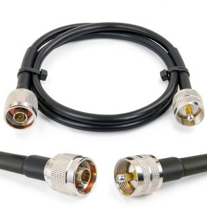 XRDS‑RF RG8X Coaxial Cable 3‑5 ft Male-to-Male N to PL259 Connector-0
