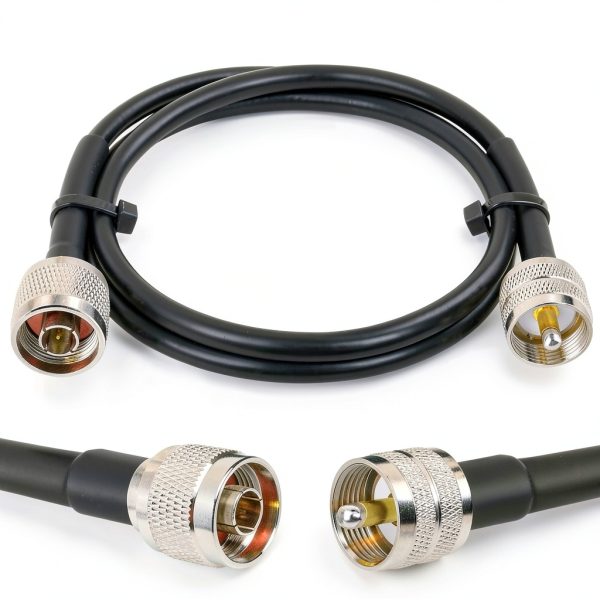 XRDS‑RF RG8X Coaxial Cable 3‑5 ft Male-to-Male N to PL259 Connector-0