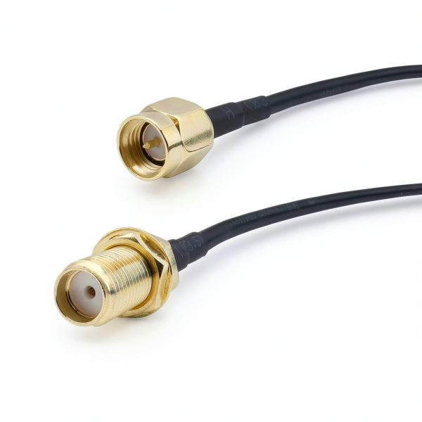 Doimi SMA Coaxial Cable Extension 33ft Braided Lightweight Black-1