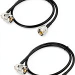 Superbat UHF PL-259 Male to Male Coax Cable 2ft Low Loss Waterproof-0