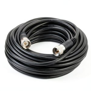RG8x Coaxial Cable 50ft by RFAdapter Low Loss UHF PL259 Male to Male-0