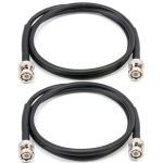 BNC Cable 3FT 2-Piece RG58 50Ω Male-Male Low-Loss Coaxial by MOOKEERF-0