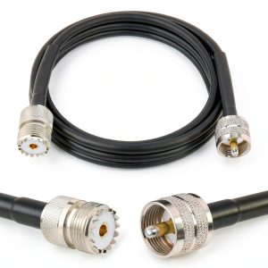 PL-259 UHF CB Coax Cable 3FT MOOKEERF Low Loss RG58 PL259 Male-Female-0
