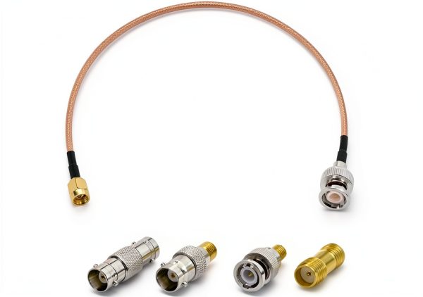SMA to BNC Cable Kit Superbat 6in SMA Male to BNC Male + 5 Adapters-0