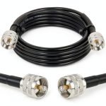 PL259 10ft UHF Coax Cable - RG58 CB Cable Male to Male for CB Radio, Ham Radio, Antenna Analyzer, SWR Meter-0