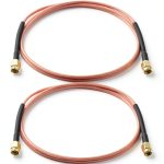 XRDS -RF RG316 SMA Male to SMA Male Coaxial Cable 3FT, 2 Pack Flexible SMA Extension Antenna Cable for WiFi Antenna, Router, SDR, FPV, GPS, Test Equipment-0