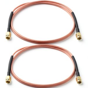 XRDS -RF RG316 SMA Male to SMA Male Coaxial Cable 3FT, 2 Pack Flexible SMA Extension Antenna Cable for WiFi Antenna, Router, SDR, FPV, GPS, Test Equipment-0
